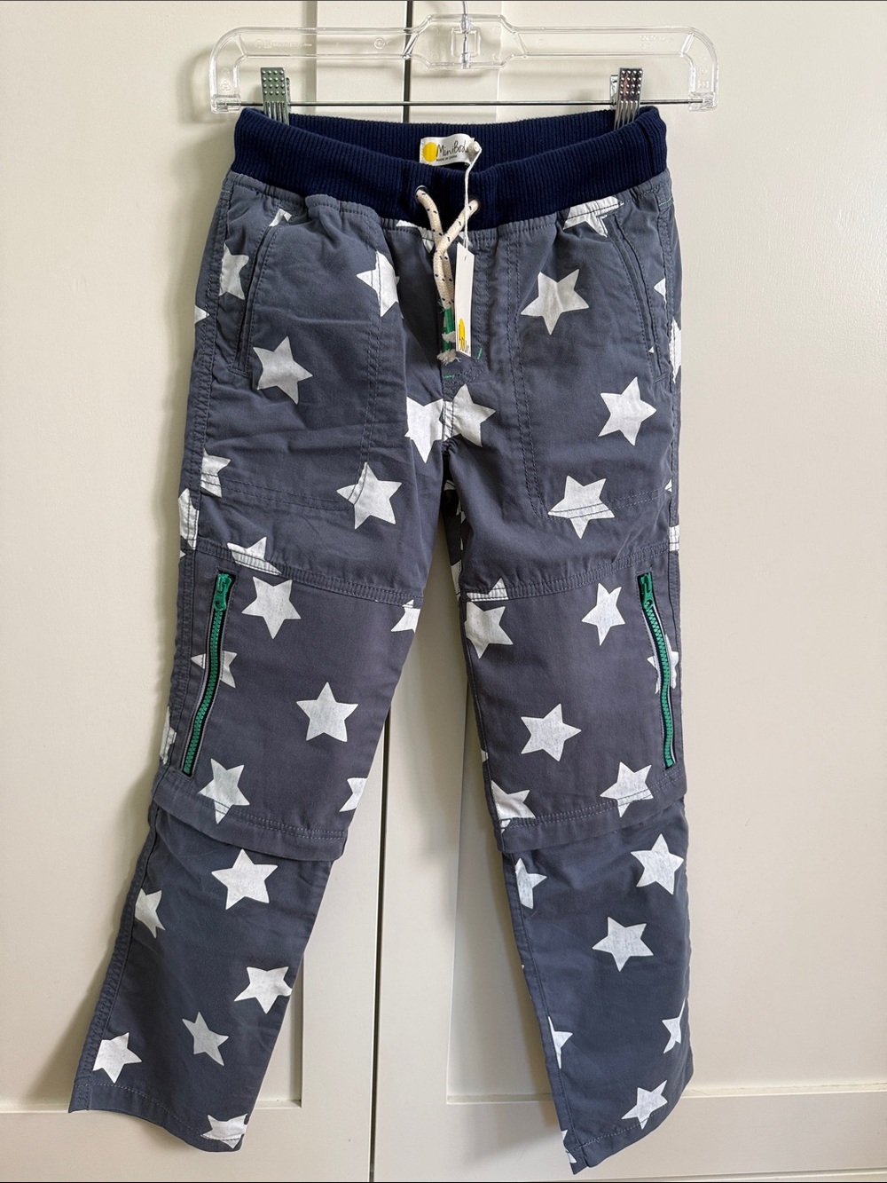 Mini Boden Star-Print Kids Pants convert into shorts 9y 134cm New